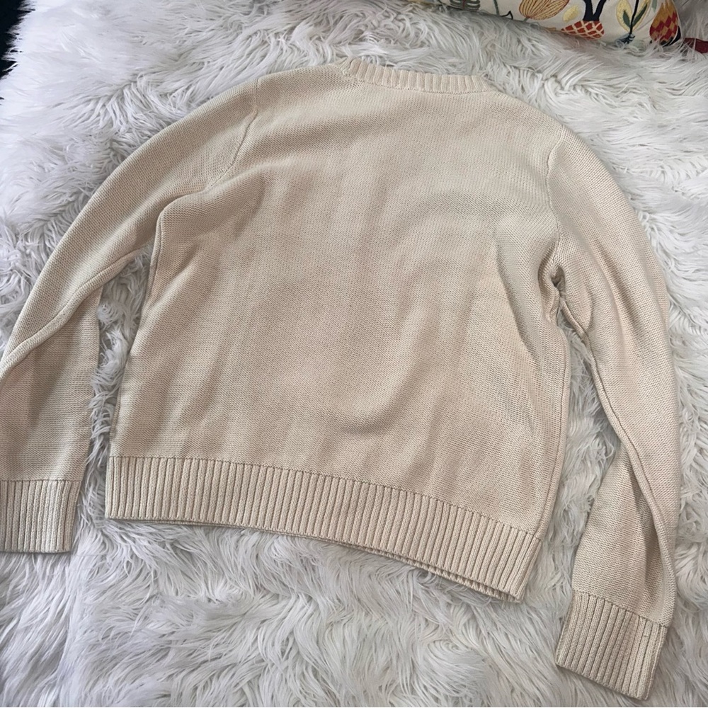 GAP • Cable Knit Crewneck Sweater in Birch White - Picture 2 of 9